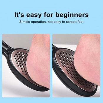 1 Set Foot Callus Remover Kit Επαγγελματικός μύλος ποδιών από ανοξείδωτο χάλυβα Dead Skin Catcher Effective Pedicure Tool for Dry H