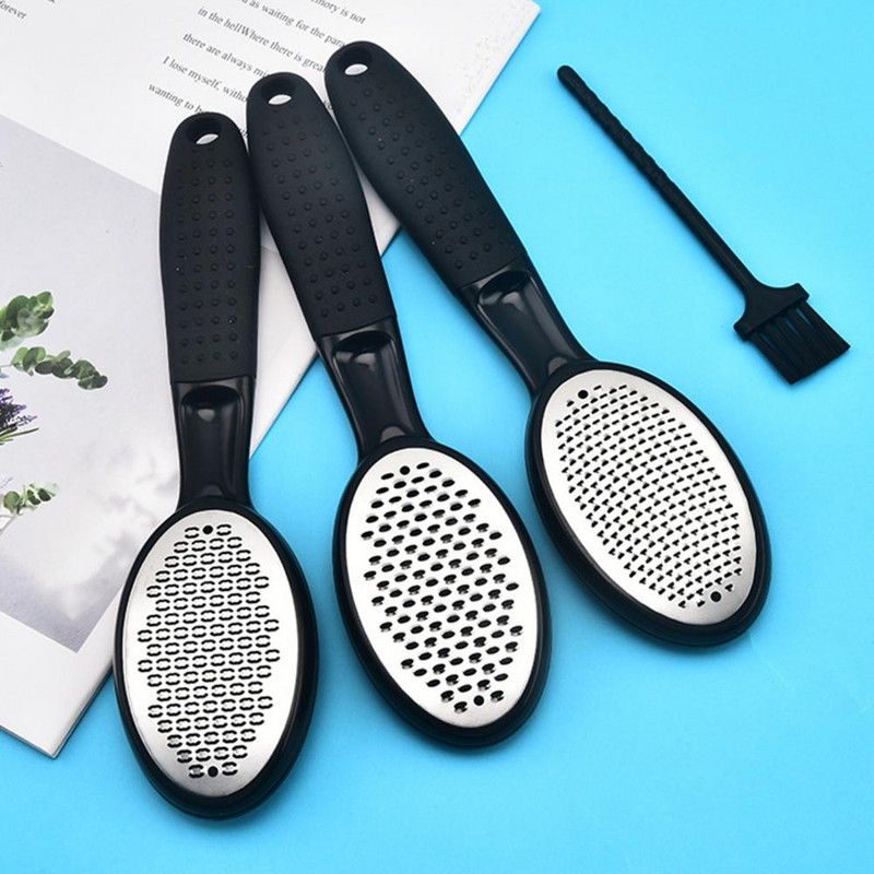 1 komplekt jalajälgede eemaldaja komplekt Professionaalne roostevabast terasest jalaviili veski Dead Skin Catcher Tõhus pediküüri tööriist kuivale H-le