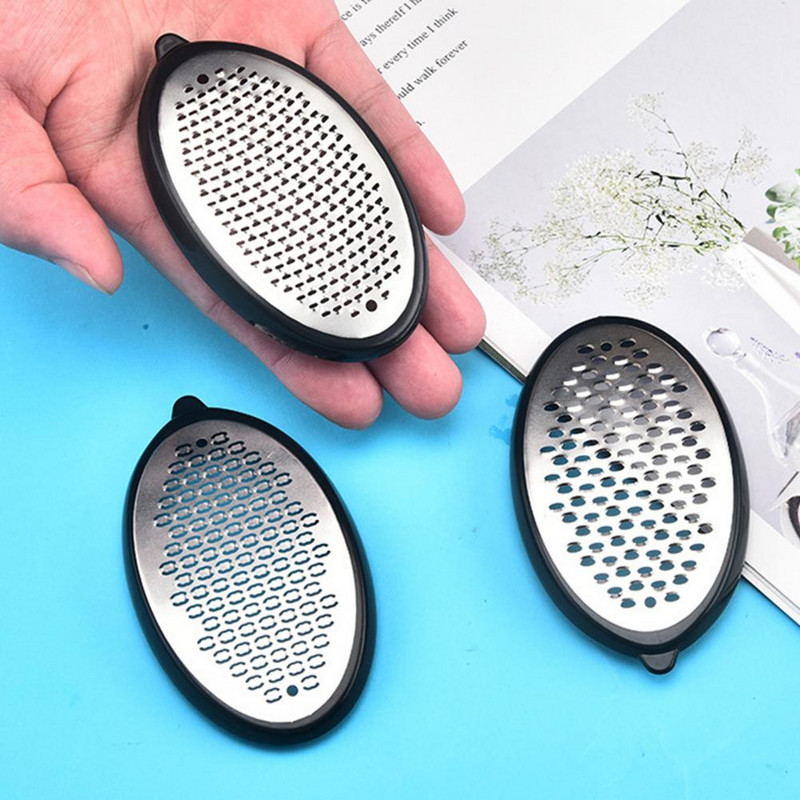 1 komplekt jalajälgede eemaldaja komplekt Professionaalne roostevabast terasest jalaviili veski Dead Skin Catcher Tõhus pediküüri tööriist kuivale H-le