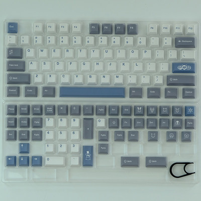 GMK Alter Rainbow EVA NO.1 Bear Gura 129 taste Cherry Profil PBT Keycaps pentru MX Switch GK61 NT75 C64 Tastatură mecanică personalizată