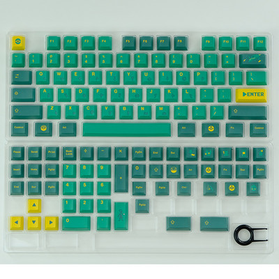 GMK Alter Rainbow EVA NO.1 Bear Gura 129 taste Cherry Profil PBT Keycaps pentru MX Switch GK61 NT75 C64 Tastatură mecanică personalizată