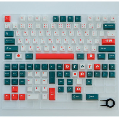 GMK Alter Rainbow EVA NO.1 Bear Gura 129 taste Cherry Profil PBT Keycaps pentru MX Switch GK61 NT75 C64 Tastatură mecanică personalizată