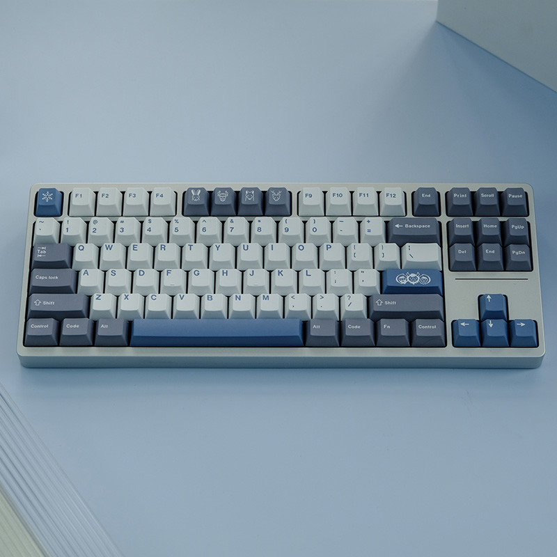 GMK Alter Rainbow EVA NO.1 Bear Gura 129 taste Cherry Profil PBT Keycaps pentru MX Switch GK61 NT75 C64 Tastatură mecanică personalizată