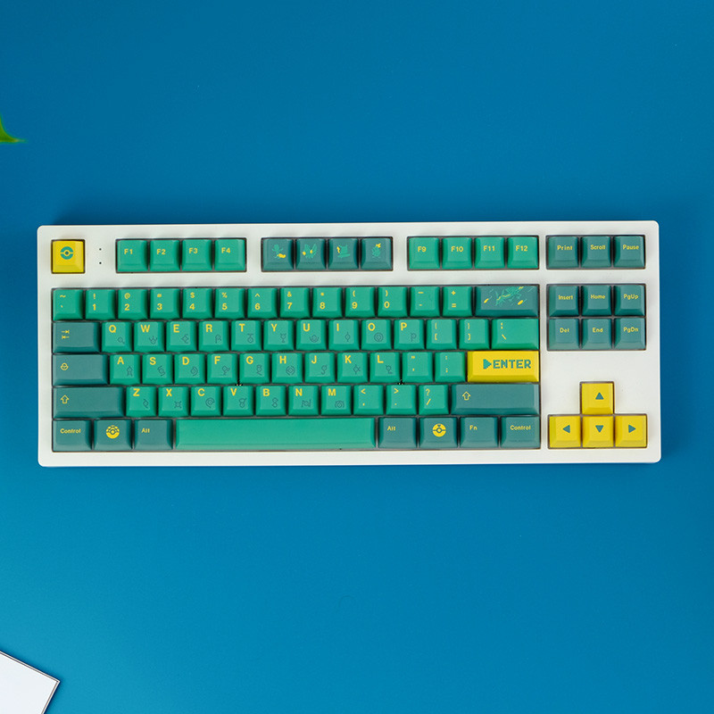 GMK Alter Rainbow EVA NO.1 Bear Gura 129 taste Cherry Profil PBT Keycaps pentru MX Switch GK61 NT75 C64 Tastatură mecanică personalizată