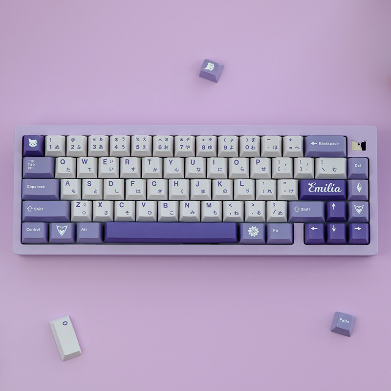 GMK Alter Rainbow EVA NO.1 Bear Gura 129 taste Cherry Profil PBT Keycaps pentru MX Switch GK61 NT75 C64 Tastatură mecanică personalizată