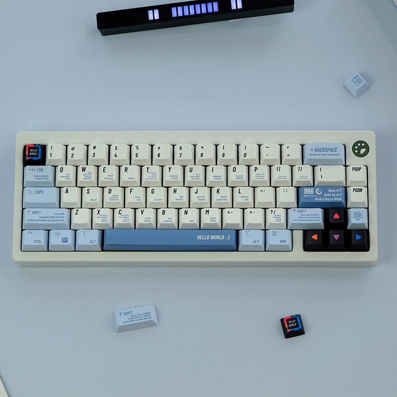 GMK Alter Rainbow EVA NO.1 Bear Gura 129 taste Cherry Profil PBT Keycaps pentru MX Switch GK61 NT75 C64 Tastatură mecanică personalizată