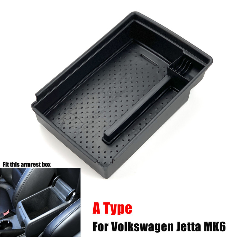Cutie de depozitare pentru cotiera auto pentru Volkswagen Jetta MK6 2012-2018 Consolă centrală Container Organizator de depozitare Accesorii auto