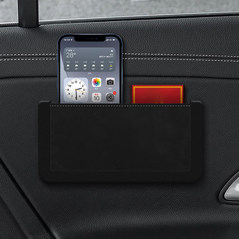 Странични джобове на автомобила Нехлъзгаща се чанта за джоб за съхранение на автомобила Държач за мобилен телефон Автомобилен запълващ страничен процеп Интериорни аксесоари Органайзер за кола