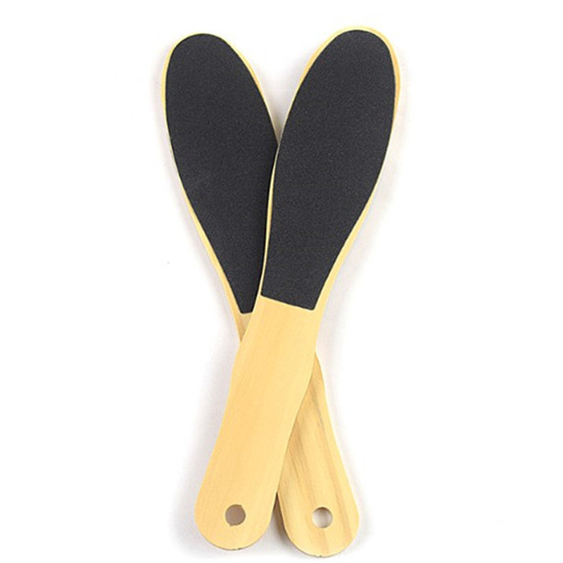 Eliminator profesional de calusuri pentru pile pentru picioare Răzătoare din lemn pentru pedichiură pentru a netezi pielea tare, grosieră, uscată, dură, pilă pentru picioare cu două fețe