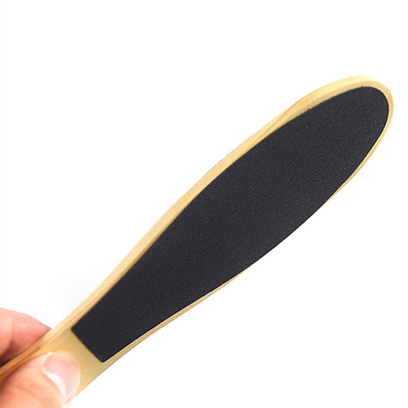 Eliminator profesional de calusuri pentru pile pentru picioare Răzătoare din lemn pentru pedichiură pentru a netezi pielea tare, grosieră, uscată, dură, pilă pentru picioare cu două fețe