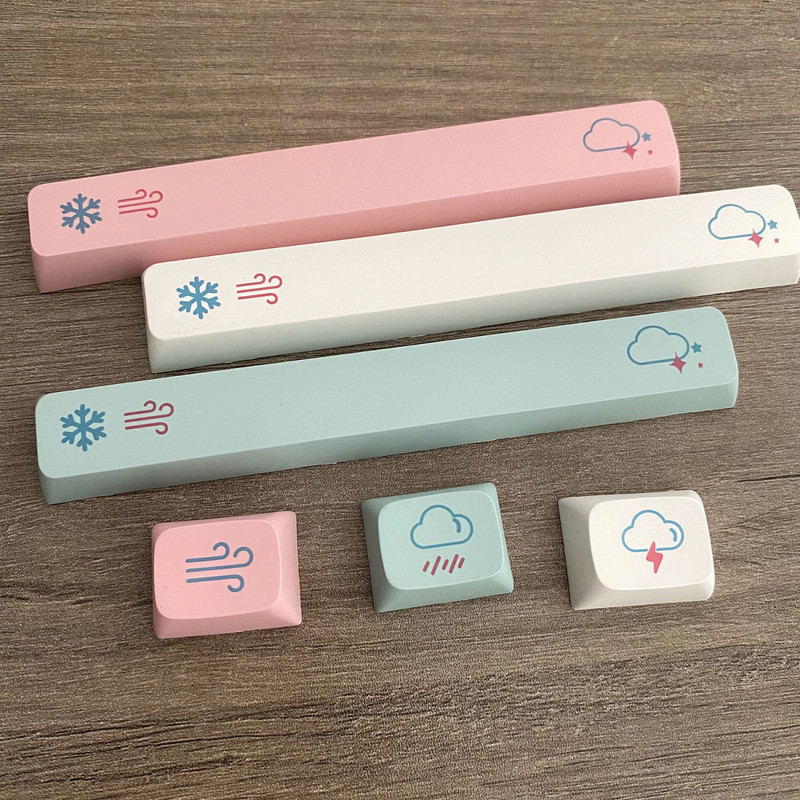 132 de taste Minimalist alb pentru vreme Keycap XDA Keycaps pentru MX Switch Tastatură mecanică PBT Personalizat japonez Keycaps DIY