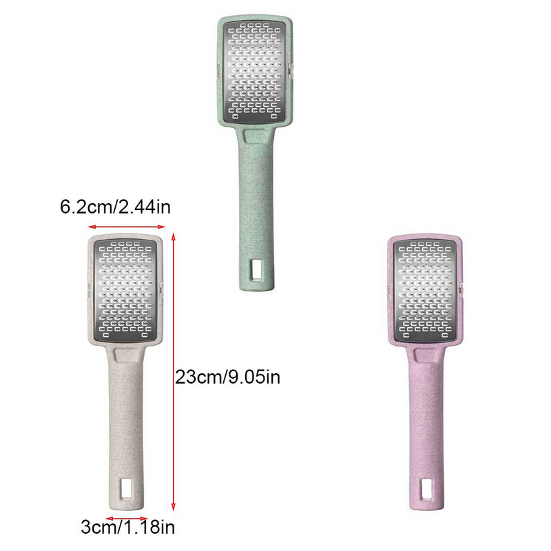 Foot Rasp File Professionaalne lihtne isikliku hoolduse pediküüri tarvik roostevabast terasest nahapõletiku eemaldaja tarvikud rohelised