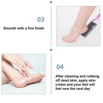 Многократно използваем Устойчив на износване инструмент за педикюр за премахване на твърда кожа Миещ се скрубер за крака Неплъзгащ се за унисекс