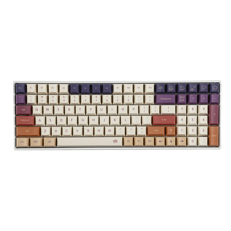 143 suitsupilve klaviatuurid Cherry Profile Dye Sub Thick PBT 5 küljega klahvikorgi komplekt ANSI 104 TKL GK61 96 75 GMMK NCR80 Mx klaviatuuri jaoks