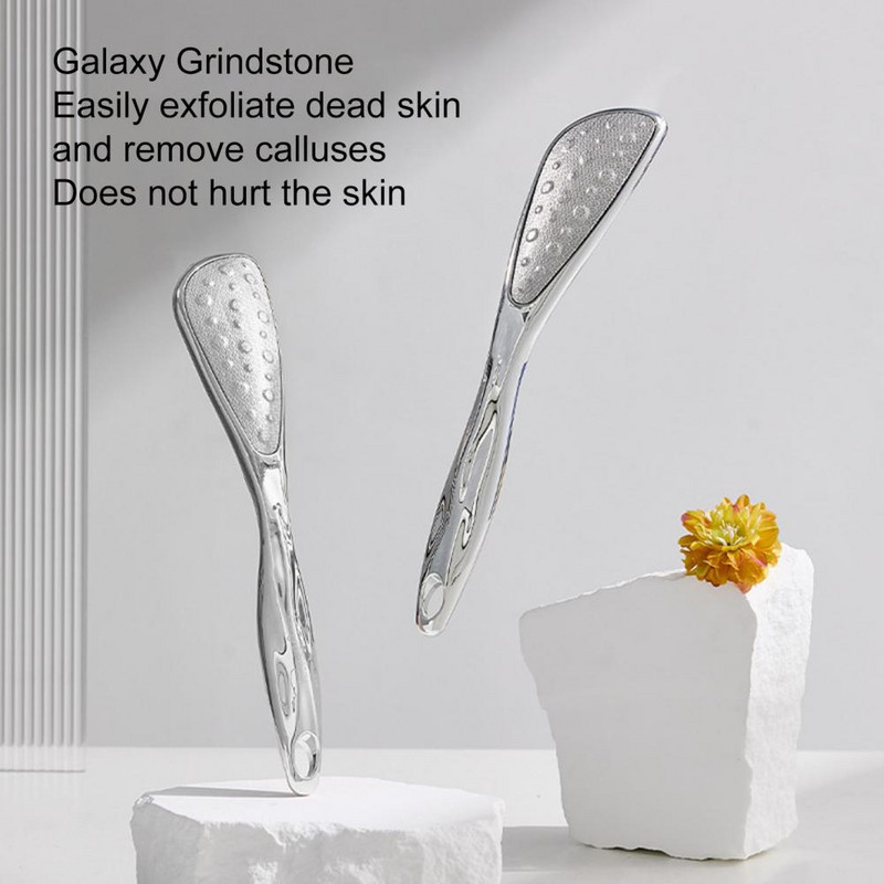 Dviejų pusių pėdos dildė išgaubto dizaino ilga rankena kabanti skylė pėdų rasp nerūdijantis plienas pašalinti kietą odą pedikiūro įrankis