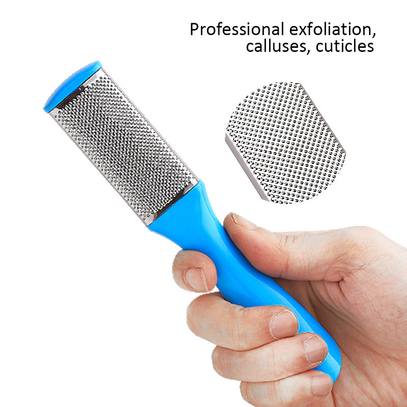 1PC Pilă pentru picioare pedichiură de uz casnic din oțel inoxidabil cu mâner din plastic pentru îndepărtarea calusurilor și a pielii moarte Instrument zilnic de îngrijire a picioarelor
