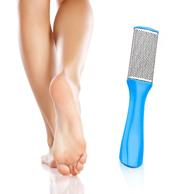 1PC Pilă pentru picioare pedichiură de uz casnic din oțel inoxidabil cu mâner din plastic pentru îndepărtarea calusurilor și a pielii moarte Instrument zilnic de îngrijire a picioarelor