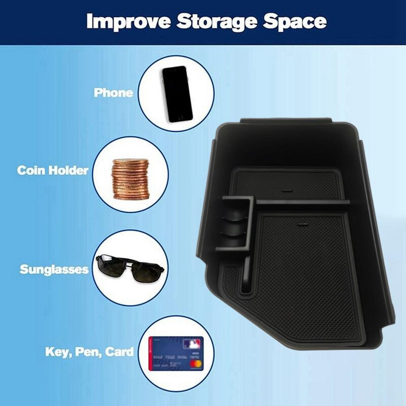 Kia EV6 2021-2023 jaoks käetoe keskkonsooli hoiukarbi hoidik Keskkonsooli kandiku korraldaja Panipaik Korrastamine Autotarvikud