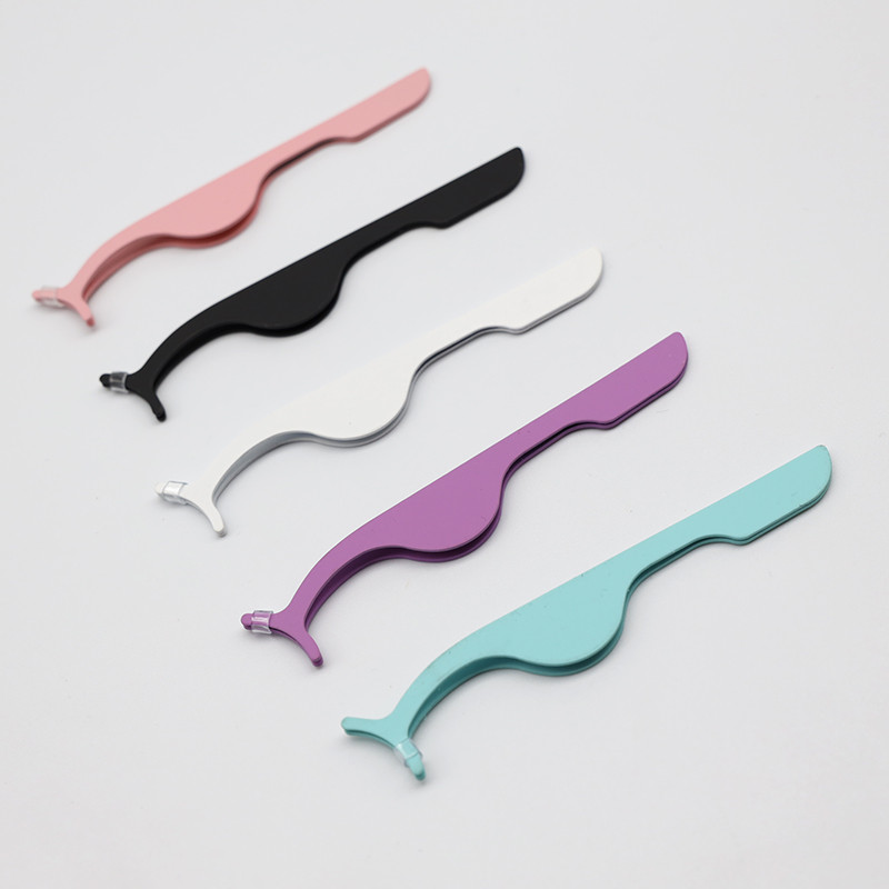 1 vnt pagalbiniai blakstienų priauginimo spaustukai nerūdijančio plieno blakstienų priauginimo pincetai praktikuojančių grožio akių blakstienų makiažo priemones