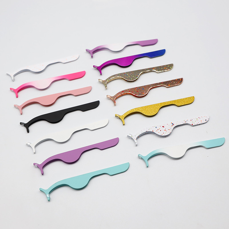 1 vnt pagalbiniai blakstienų priauginimo spaustukai nerūdijančio plieno blakstienų priauginimo pincetai praktikuojančių grožio akių blakstienų makiažo priemones