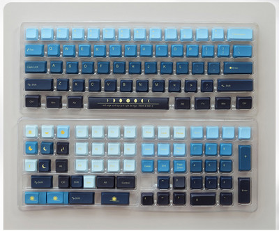 GMK Oblivion klahvikorgid Moonrise klahvikorgid PBT värvide sublimatsiooni mehaaniline klaviatuur klahvikork XDA profiil MX Switchile koos 1,75U 2U
