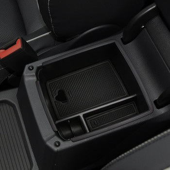 Zlord Interior Organizer Car Central Console Storage Box για Volkswagen VW Tiguan Mk2 2016 - 2020 Ανταλλακτικά αποθήκευσης κιβωτίου υποβραχιόνιου αυτοκινήτου