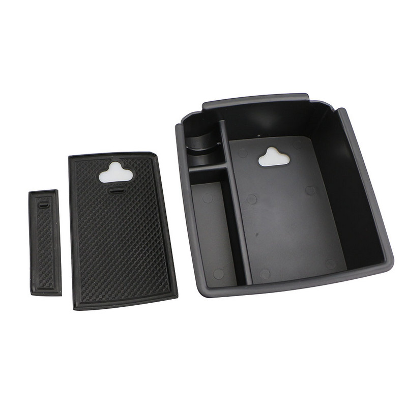 Zlord Organizator interior Cutie de depozitare pentru consola centrală a mașinii pentru Volkswagen VW Tiguan Mk2 2016 - 2020 Piese de depozitare pentru cutia cotiera auto