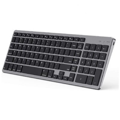 Tastatură Bluetooth fără fir ultra subțire compatibilă cu Mac OS/iOS/iPad OS Tastatură reîncărcabilă pentru MacBook