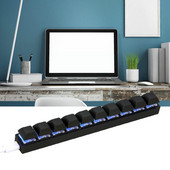 Joc Office Design Computer Macro Tastatură Personalizată Bară cu zece taste Tastatură pentru jucători Combinație Tasta comandă rapidă Tastatură Macro pe un singur rând