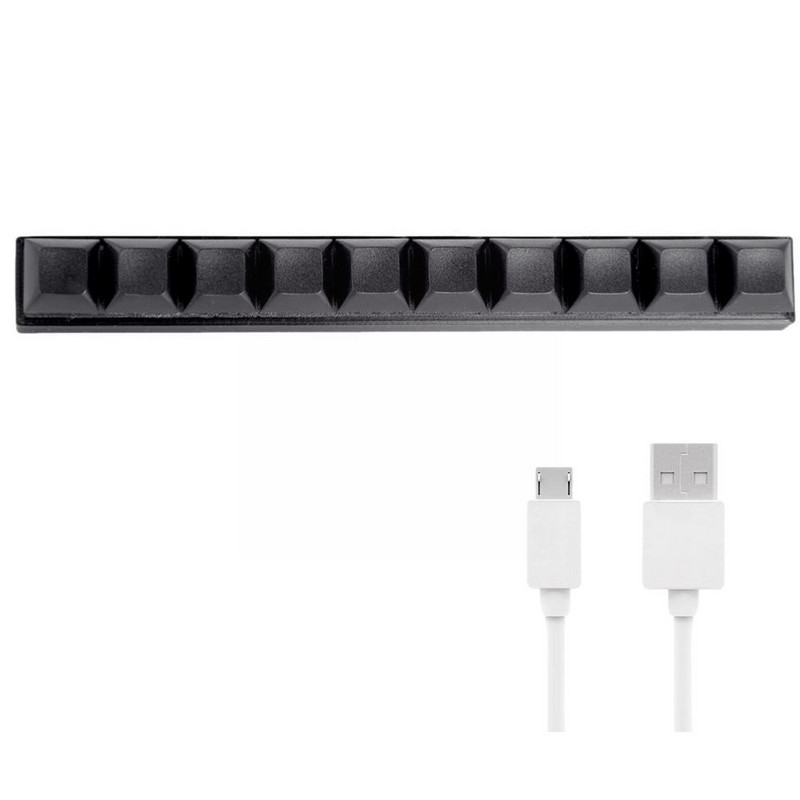 Joc Office Design Computer Macro Tastatură Personalizată Bară cu zece taste Tastatură pentru jucători Combinație Tasta comandă rapidă Tastatură Macro pe un singur rând