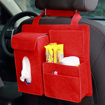 Органайзер за кола Multi Creative Car Storage Висяща чанта Облегалка на задната седалка Съхранение на чанта Пътна закачалка за автомобилен капацитет Чантичка Контейнер