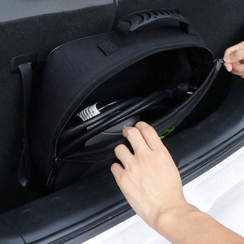 Καλώδιο φόρτισης αυτοκινήτου Αποθήκευση τσάντα Jumper Τσάντα μεταφοράς για ηλεκτρικό όχημα Βύσματα φορτιστή Πρίζες φόρτιση Εξοπλισμός αποθήκευσης δοχείο
