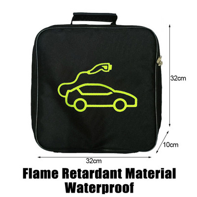 Geantă de depozitare cablu de încărcare pentru mașină Geantă de transport Jumper pentru vehicule electrice Prize Prize Echipament de încărcare Container Depozitare