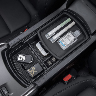 Органайзер за централна конзола за Honda Accord 2018 2019 2020 2021 2022 Пластмасов материал Подлакътник Кутия Вложка Тава Аксесоари за палети