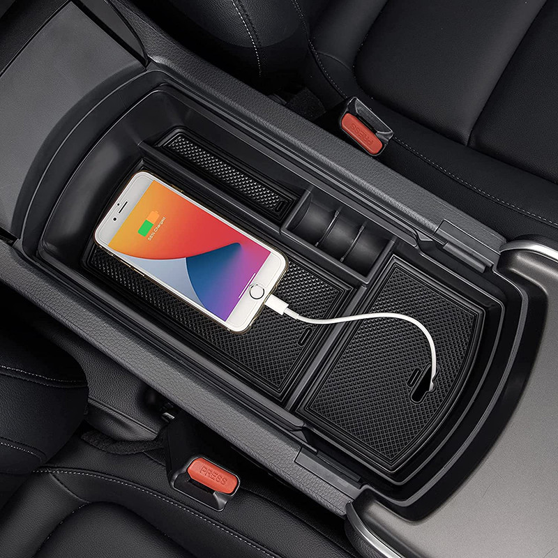 Organizator pentru consolă centrală pentru Honda Accord 2018 2019 2020 2021 2022 Material plastic Cutie pentru cotieră Tavă de introducere Accesorii pentru paleți