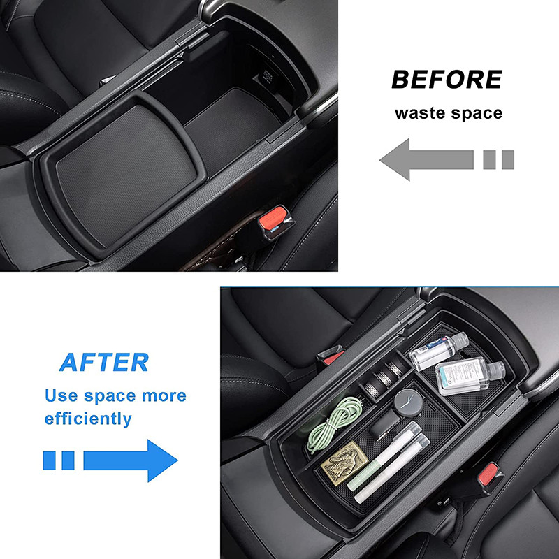 Organizator pentru consolă centrală pentru Honda Accord 2018 2019 2020 2021 2022 Material plastic Cutie pentru cotieră Tavă de introducere Accesorii pentru paleți
