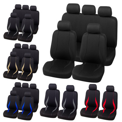 Κάλυμμα καθίσματος αυτοκινήτου Μπλουζάκι Μαύρο Universal Για Chevrolet Onix Για Hyundai HB20 Universal Εσωτερικά Αξεσουάρ για 1/2/5/7 θέσεις Αυτοκίνητα