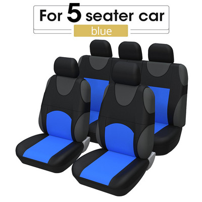 Κάλυμμα καθίσματος αυτοκινήτου Μπλουζάκι Μαύρο Universal Για Chevrolet Onix Για Hyundai HB20 Universal Εσωτερικά Αξεσουάρ για 1/2/5/7 θέσεις Αυτοκίνητα