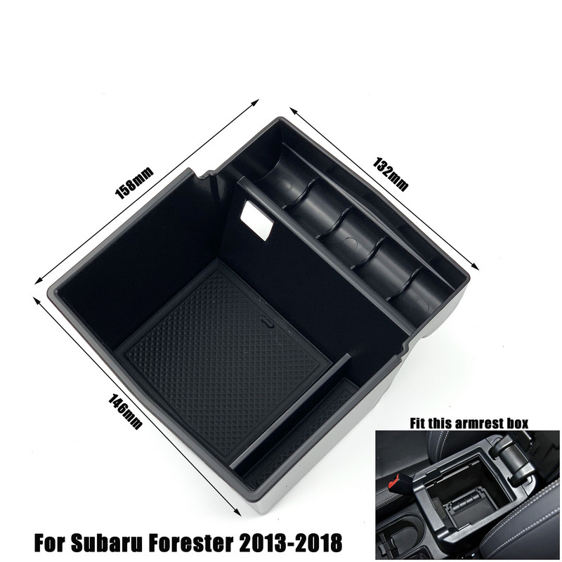 Pentru Subaru XV Crosstrek Impreza Outback Legacy Forester Accesorii auto Cotieră centrală Cutie de depozitare Suport tavă Consolă Palle