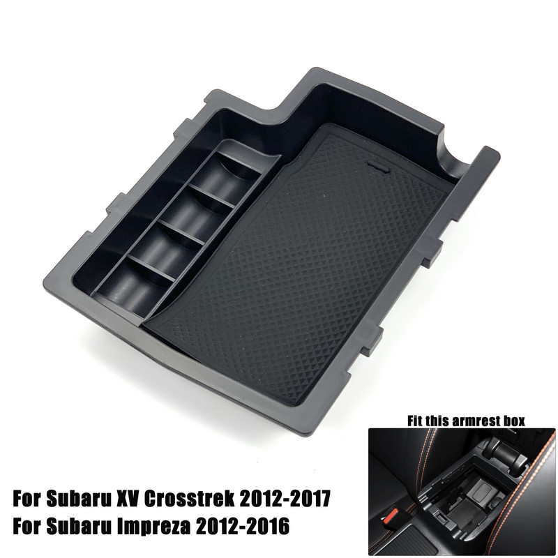 Pentru Subaru XV Crosstrek Impreza Outback Legacy Forester Accesorii auto Cotieră centrală Cutie de depozitare Suport tavă Consolă Palle