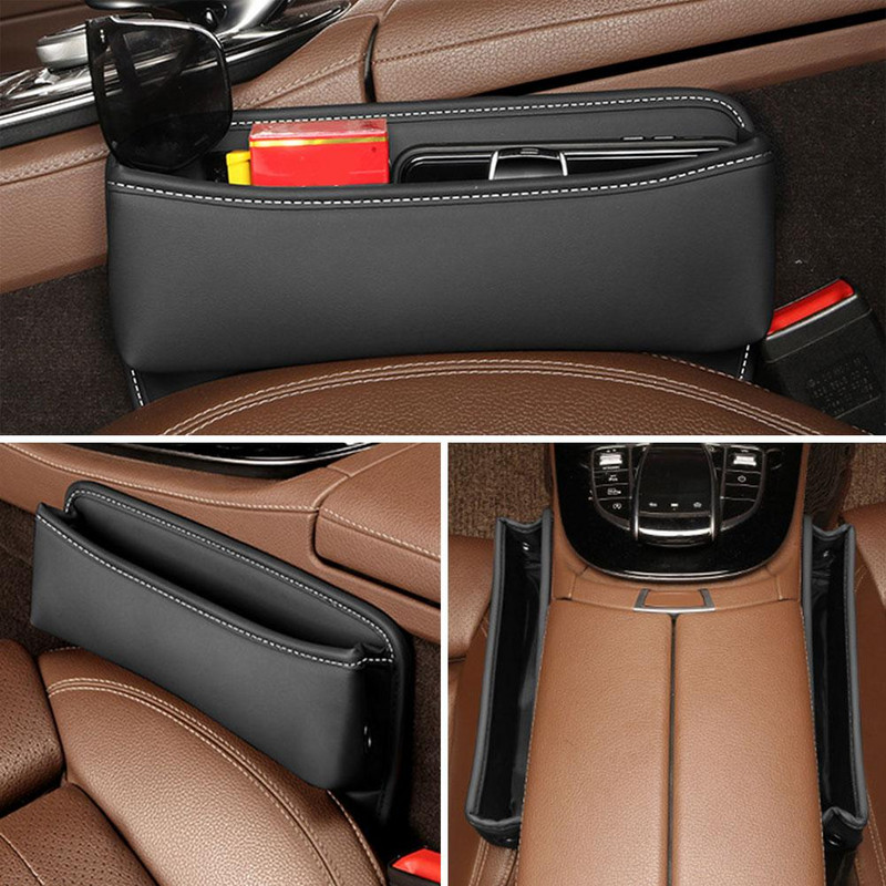 Odinės automobilio sėdynės laikymo dėžė, automatinė konsolė, šoninė automobilio sėdynės plyšio laikymo dėžutė, plyšio užpildas, automobilio salono priedai
