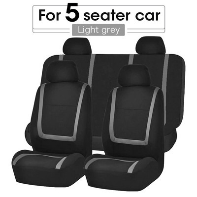 AUTOYOUTH Husă unică pentru scaun auto din pânză plată (tetiere detașabile și bancă solidă) Accesorii interioare Husă universală pentru scaun auto