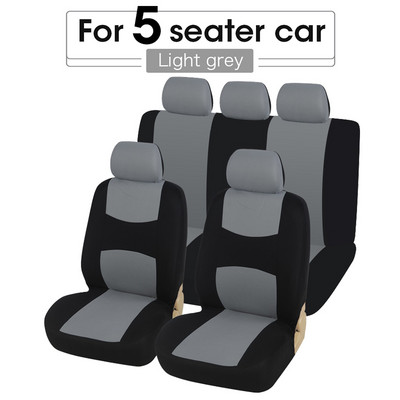 AUTOYOUTH Husă unică pentru scaun auto din pânză plată (tetiere detașabile și bancă solidă) Accesorii interioare Husă universală pentru scaun auto