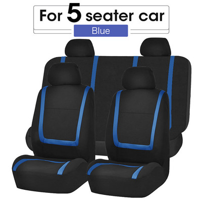 AUTOYOUTH Husă unică pentru scaun auto din pânză plată (tetiere detașabile și bancă solidă) Accesorii interioare Husă universală pentru scaun auto