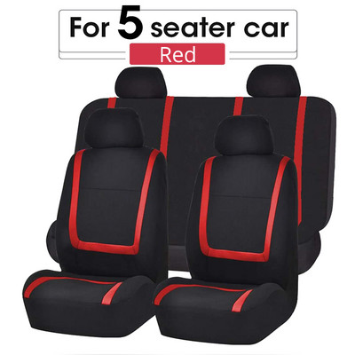 AUTOYOUTH Husă unică pentru scaun auto din pânză plată (tetiere detașabile și bancă solidă) Accesorii interioare Husă universală pentru scaun auto
