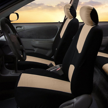 Пълен комплект калъфи за автомобилни седалки Универсални протектори за автомобилни столчета Висококачествени автомобилни интериорни аксесоари Бежово за Lada Largus