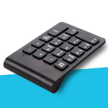 2.4GHz безжична цифрова преносима мини клавиатура 18 клавиша цифрова клавиатура за счетоводен касиер лаптоп черна/бяла клавиатура