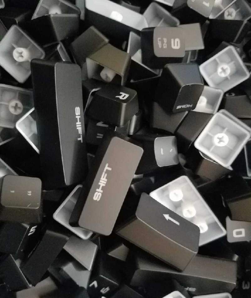 1 set întreg capac de cheie original pentru tastatura mecanică Corsair K70 LUX/K70 LUX RGB/K95 STRAFE K63 K65