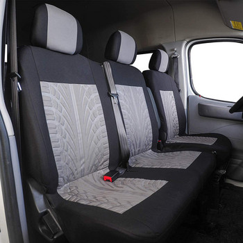 Универсални калъфи за седалки, калъфи за седалки за камион, ван, автобус, ван, автобус, шофьор и пътник 2+1 калъфи за седалки, единична и двойна предна седалка