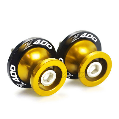 M8 Z400 Bobine braț oscilant pentru motociclete Suport din spate șuruburi Glisoare Accesorii din aluminiu CNC pentru Kawasaki Z400 2018 2019